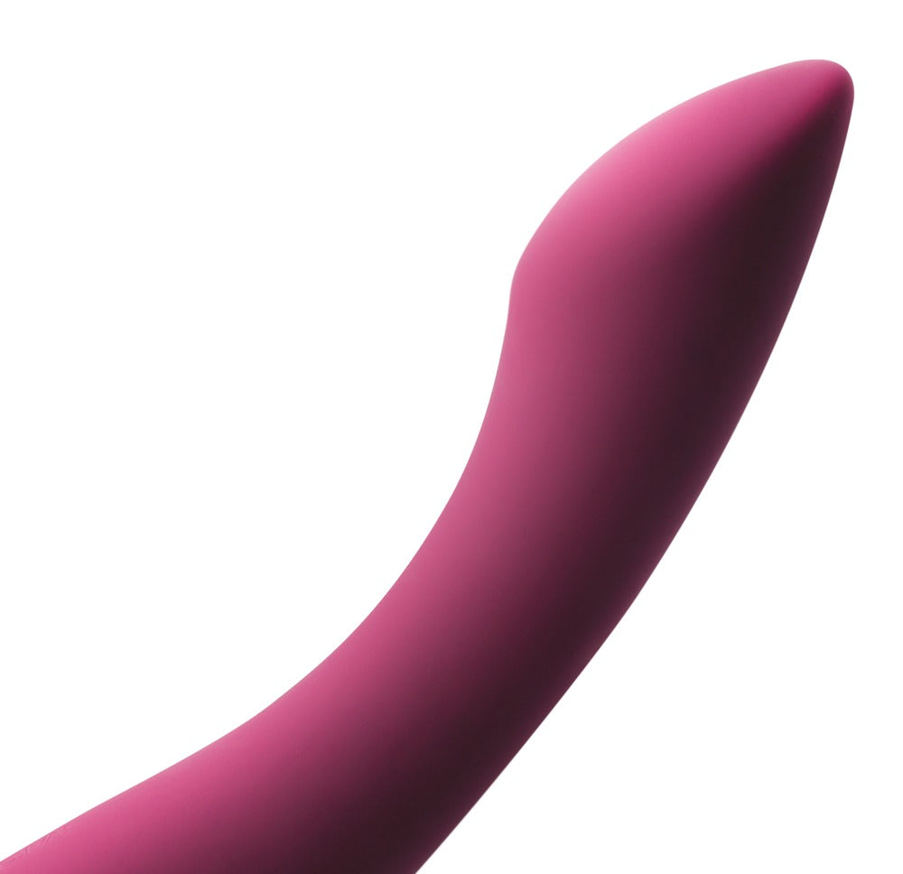 Vandtæt vibrator i blød silikone med USB-opladning og opbevaringspose