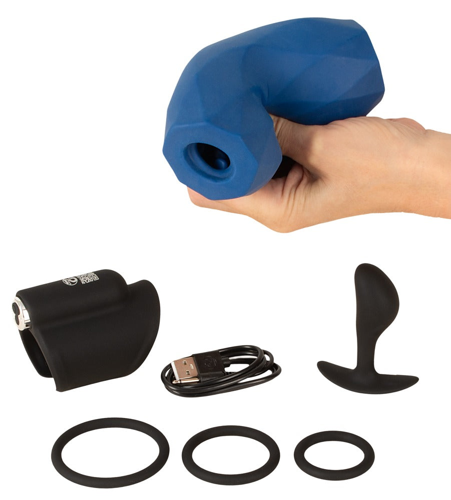 Magic Shiver Men Love Toy Starter Set Masculine – 4‑Piece Beginner’s Kit with Masturbators, Butt Plug & Cock Rings