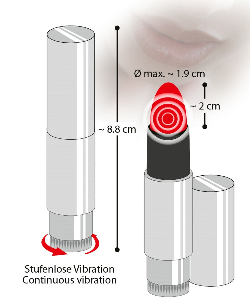 Lille mini vibrator med blød spids