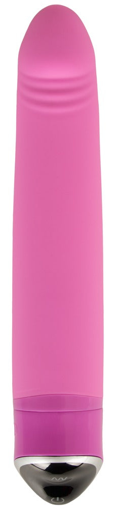 Sweet Smile Happy pink vibrator med total længde på 22 cm