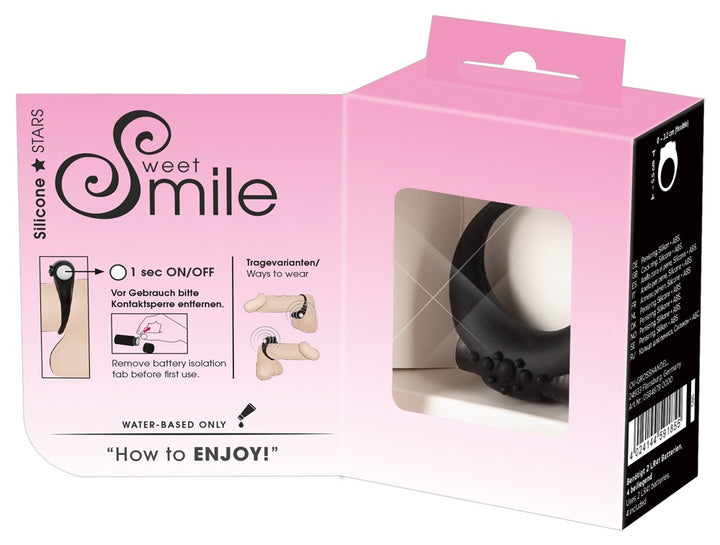 Vibrerende Silikone Ring med Aftagelig Bullet