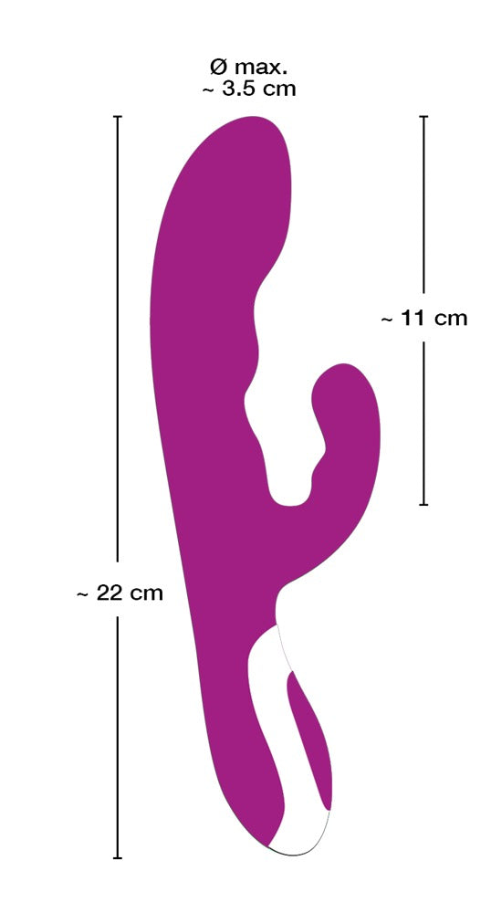 Javida Heating Vibe Rabbit-vibrator med Varmefunktion
