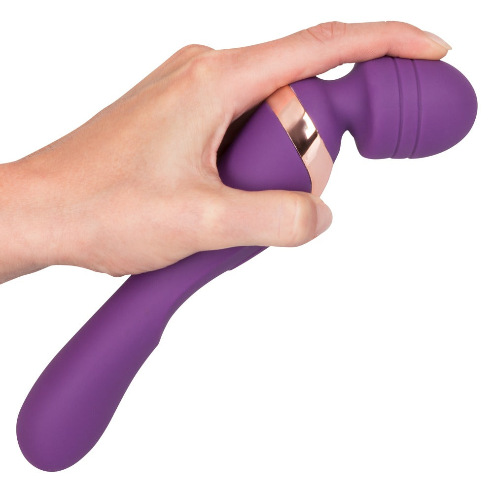 Lilla vibrator med motor i begge ender, 8 vibrationsmønstre og USB-opladning