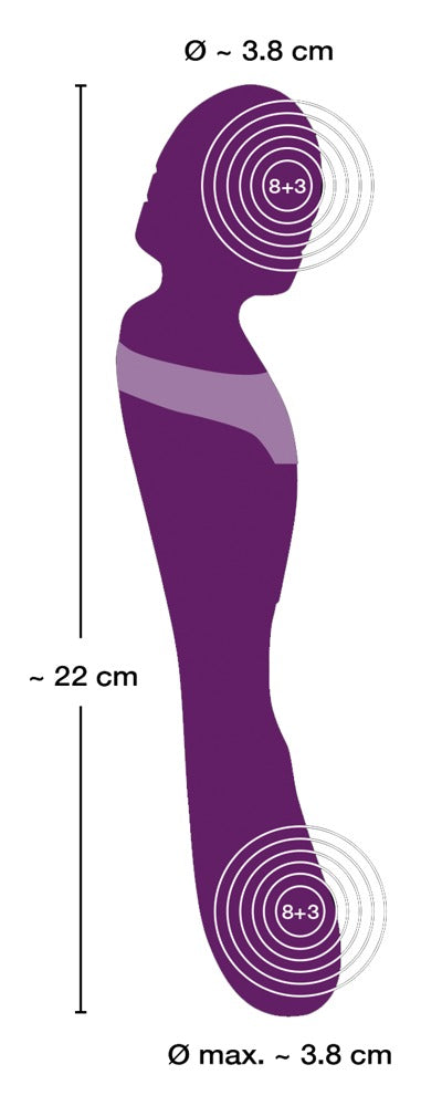 Javida Double Massager Lilla Dual-ended Vibrator