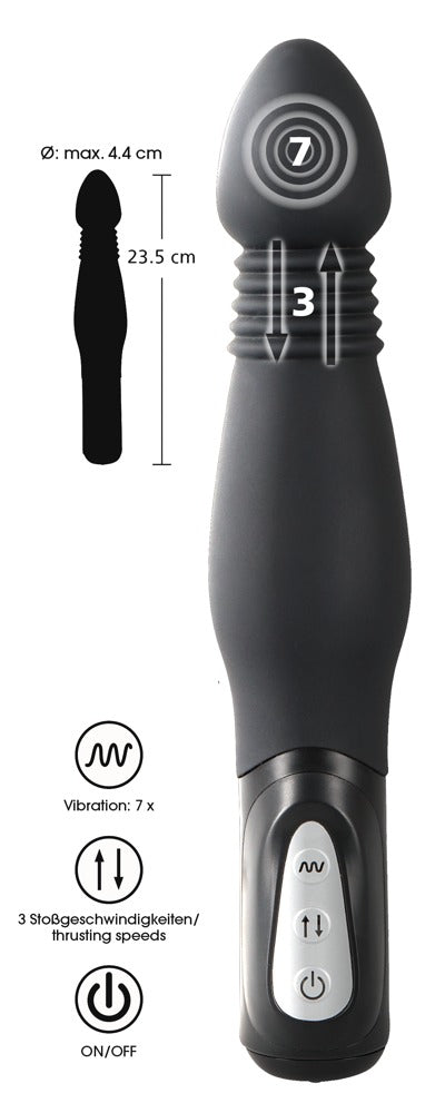 Anal Vibrator med Integreret Thrust-Funktion