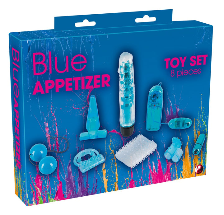 8-Piece Blue Toy Set – Fuldendt Nydelse i Ét Kit
