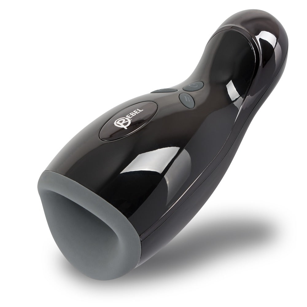 Rebel masturbator med 7 vibrationsprogrammer og sort ergonomisk design