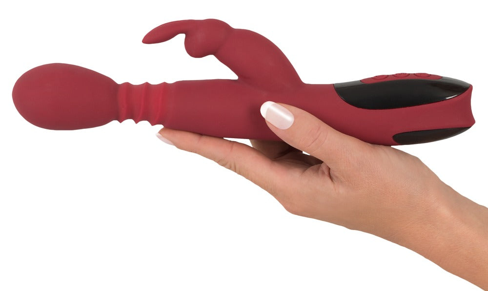 Rabbit Vibrator med Bevægelige Ører – Intens Varme & Dobbelt Stimulation - EternaNordic