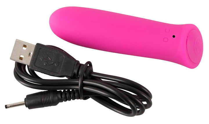 Diskret lille vibrator til intern og ekstern stimulation