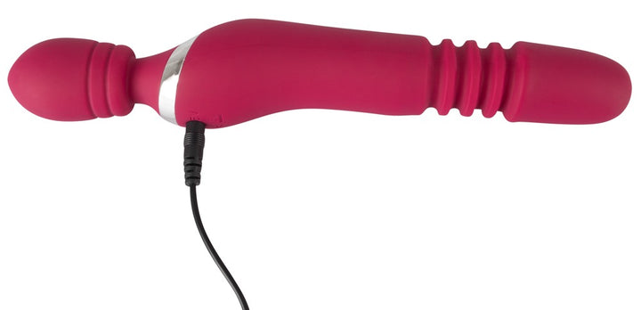 Massage wand med varmefunktion, 7 vibrationsmønstre og 3 thrusting-hastigheder