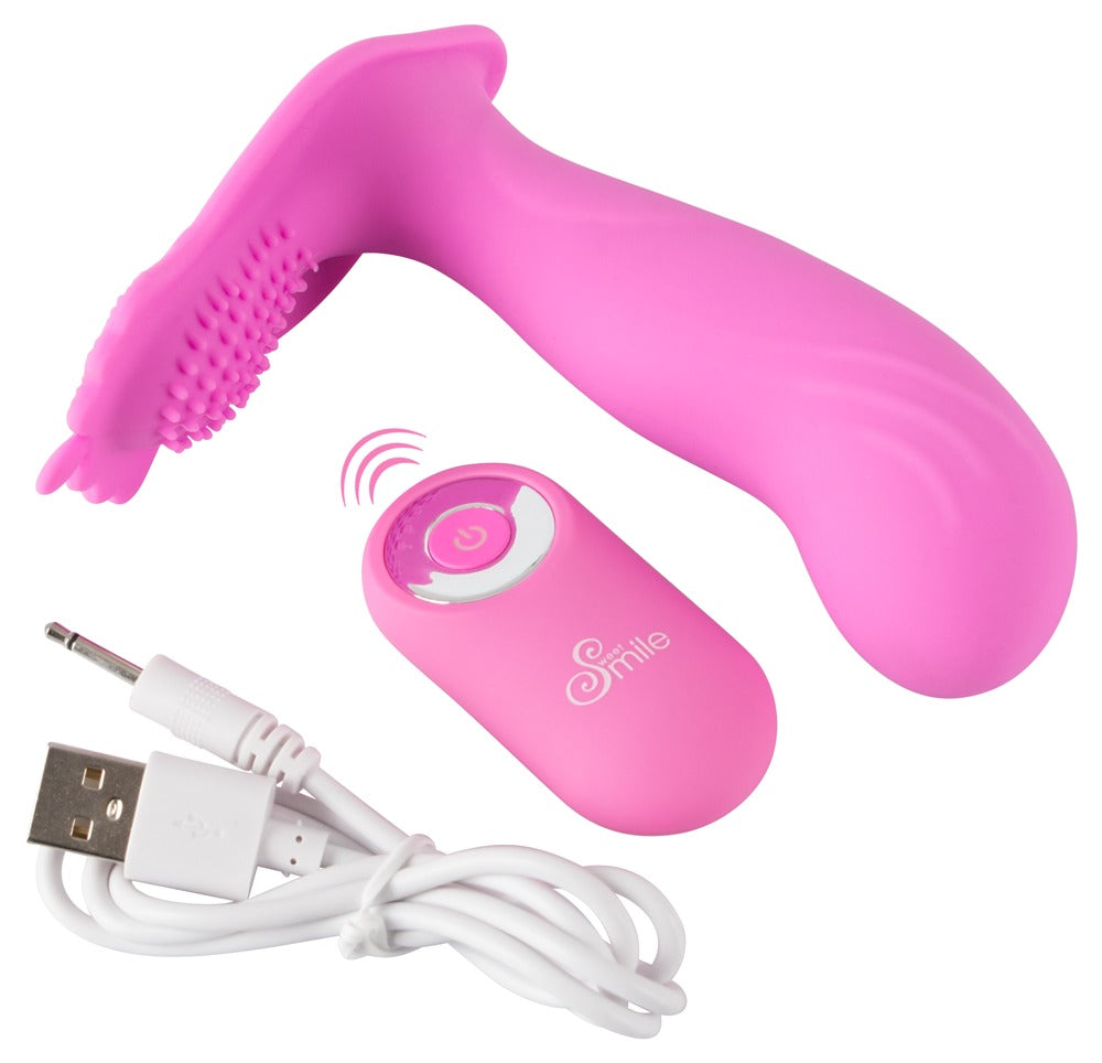 Sweet Smile trussevibrator med 10 vibrationsmodes til intern og ekstern stimulation
