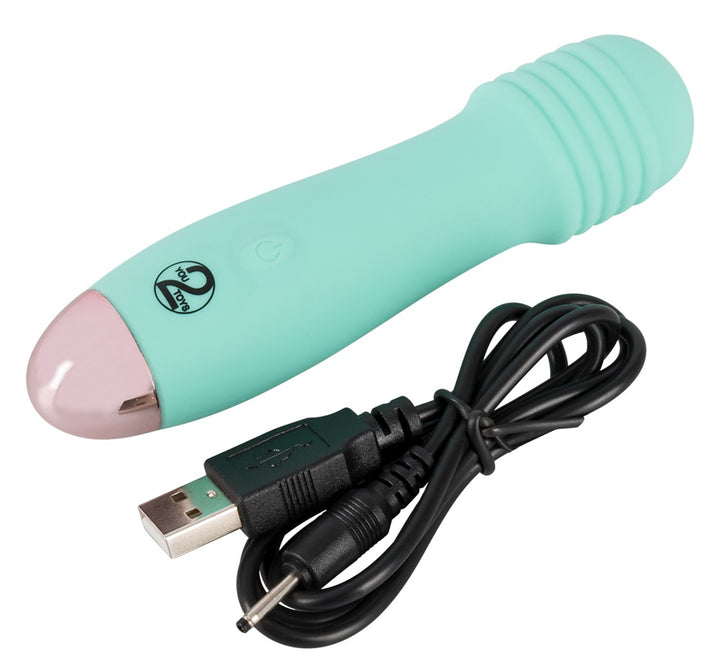 Kompakt grøn mini vibrator til ydre stimulation