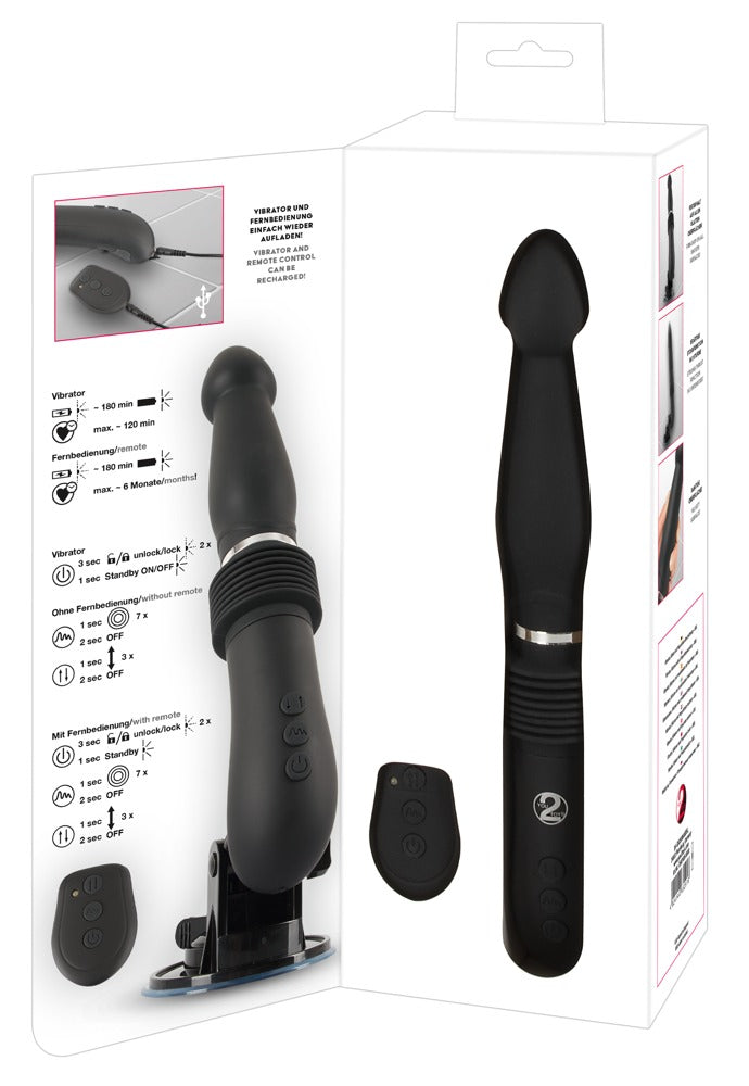 Premium Thrusting Vibrator – Dyb Rytme, 7 Vibrationer & Justerbar Suction Cup