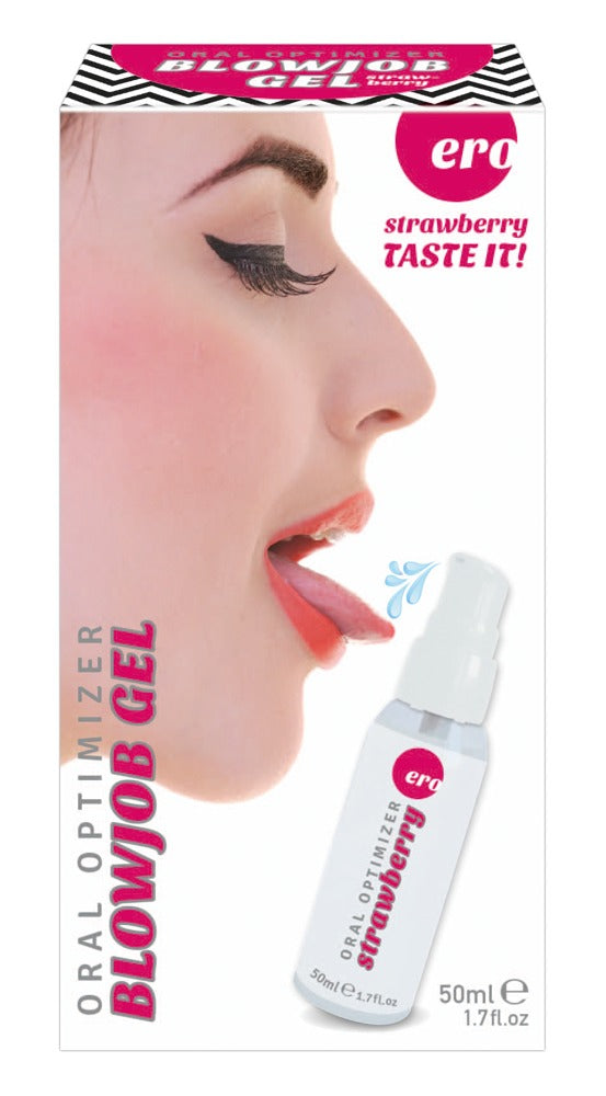 HOT Oral Optimizer Blowjob Gel Strawberry 50 ml med jordbærsmag