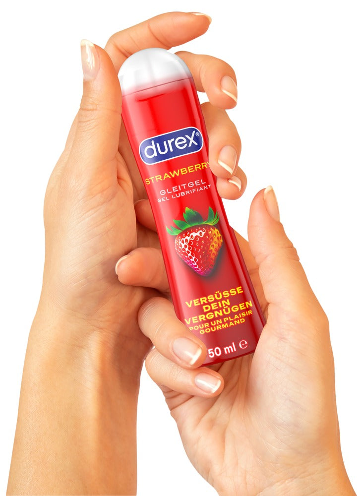 Durex Strawberry 50 ml vandbaseret glidecreme med jordbærsmag