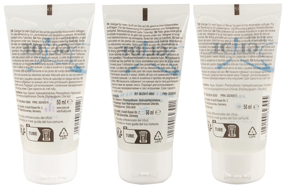 Just Glide Lubricant Set – 3-Pak Vandbaseret Glidemiddel (150 ml)