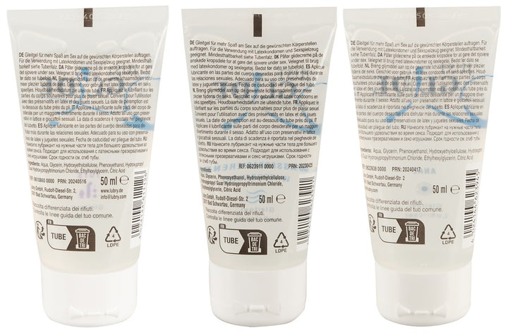 Just Glide Lubricant Set – 3-Pak Vandbaseret Glidemiddel (150 ml)