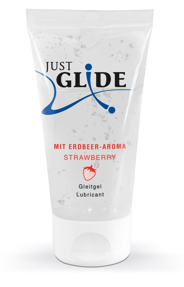 Glidecreme med jordbærsmag fra Just Glide