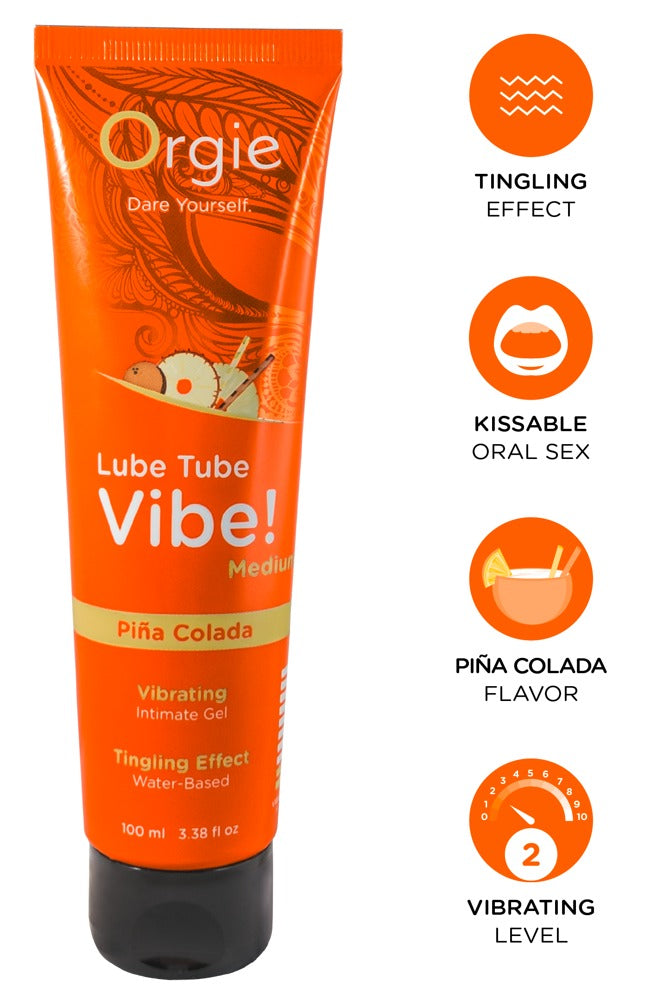 Vibe! Piña Colada – Spiselig Prikkende Intimgel (Vibration 2/10)