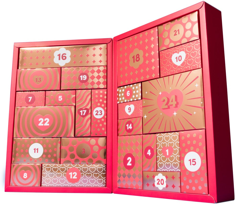 Erotisk adventskalender til par med sexlegetøj, bondage og accessories