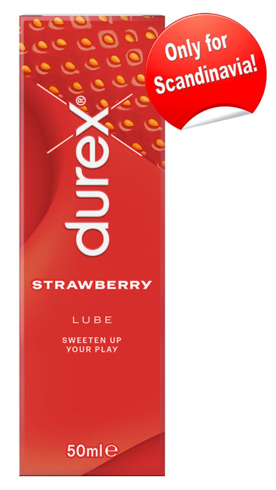 Durex Strawberry Lubricant – Vandbaseret Jordbærglidemiddel (50 ml)