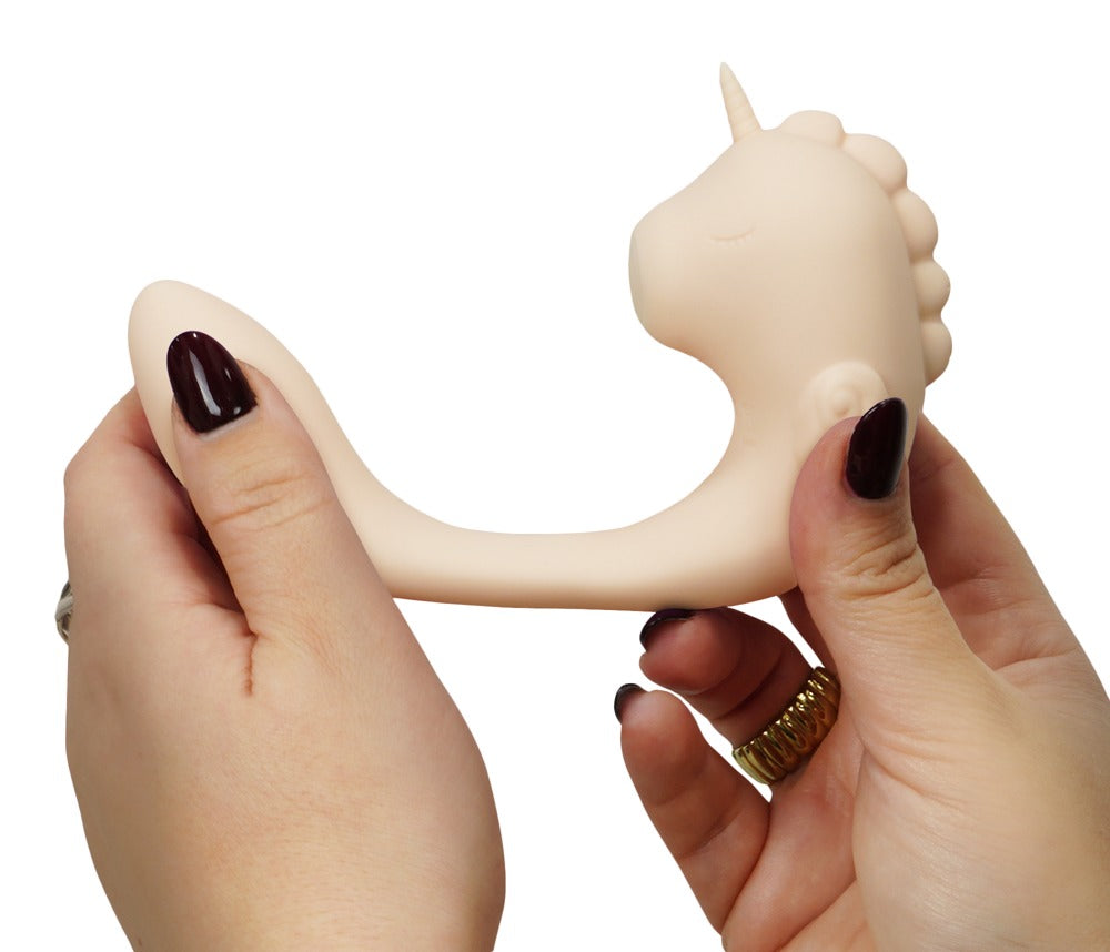 Lille fleksibel dual vibrator med pulserende næse