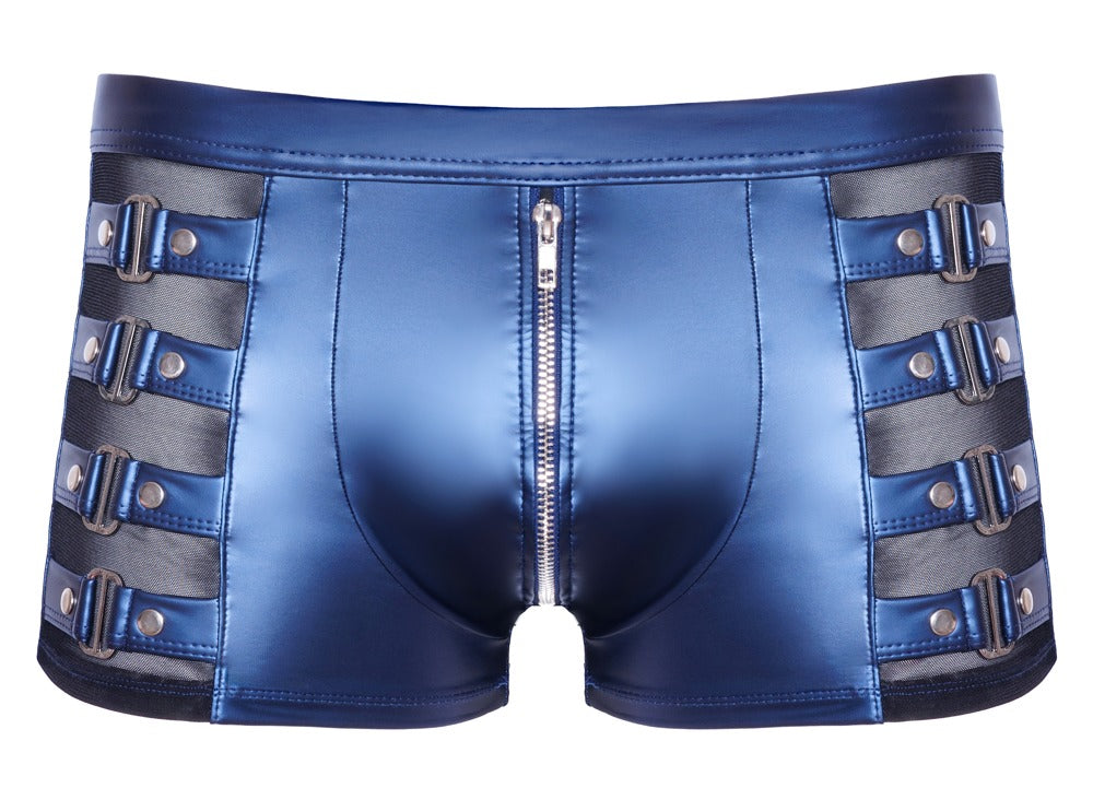 Metallic Blue Matte Bukser – NEK