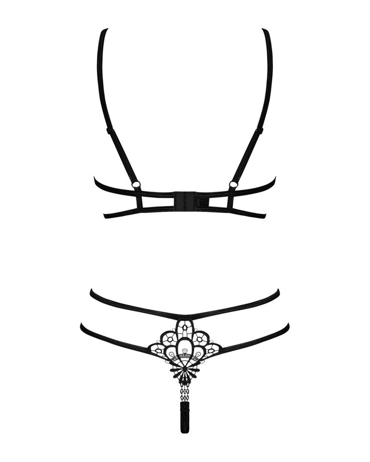 Åbent Lingeriesæt med Guipure Detaljer