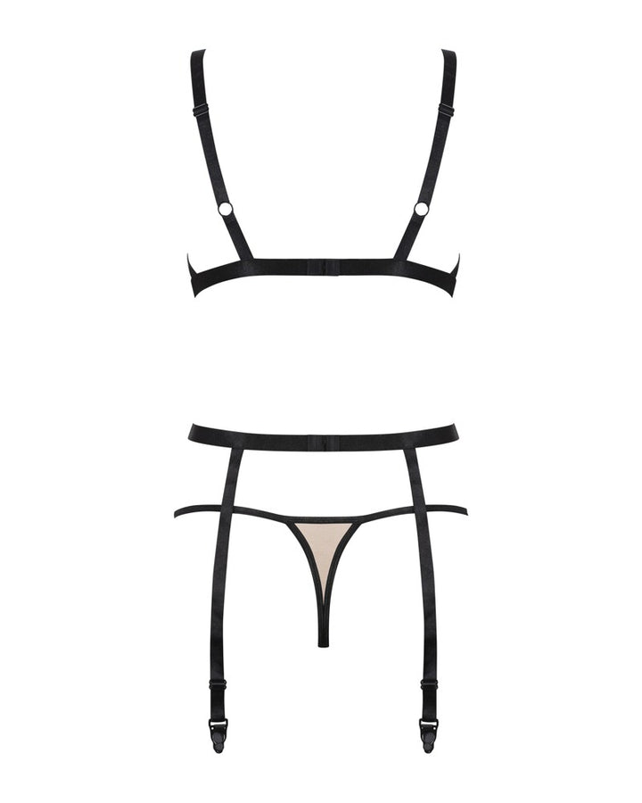 Lingerie Sæt i Nude & Sort