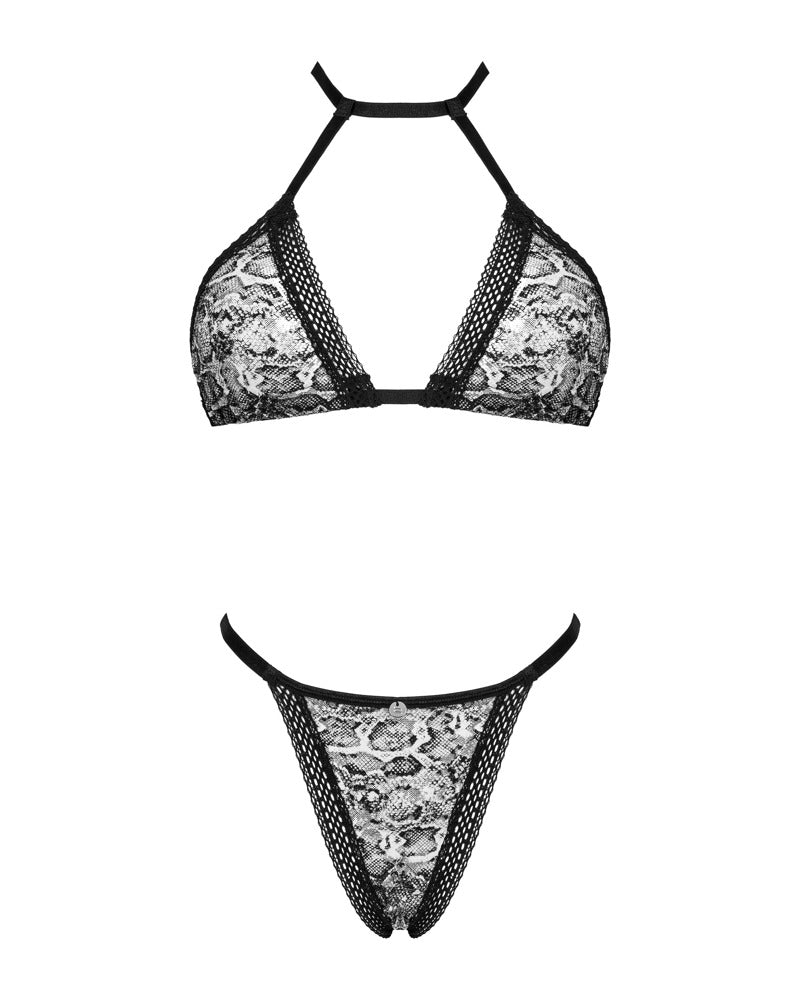 Lingerie Sæt med Dyreprint & Blonde