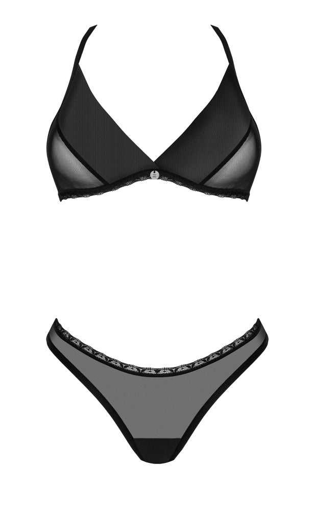 Latinesa – Blødt BH- & G-strengesæt i Sort Tyl