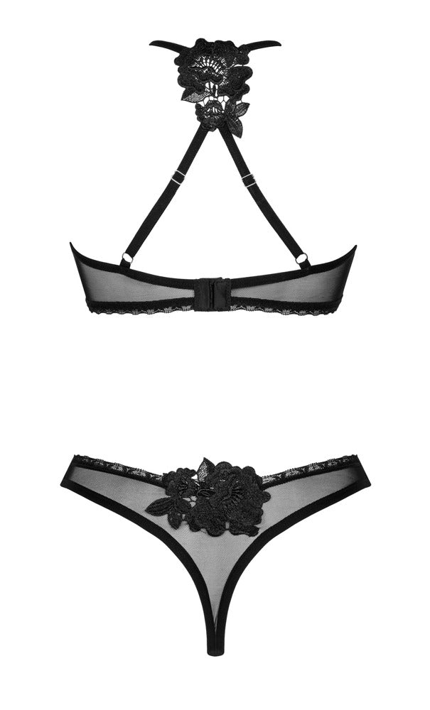 Latinesa – Blødt BH- & G-strengesæt i Sort Tyl