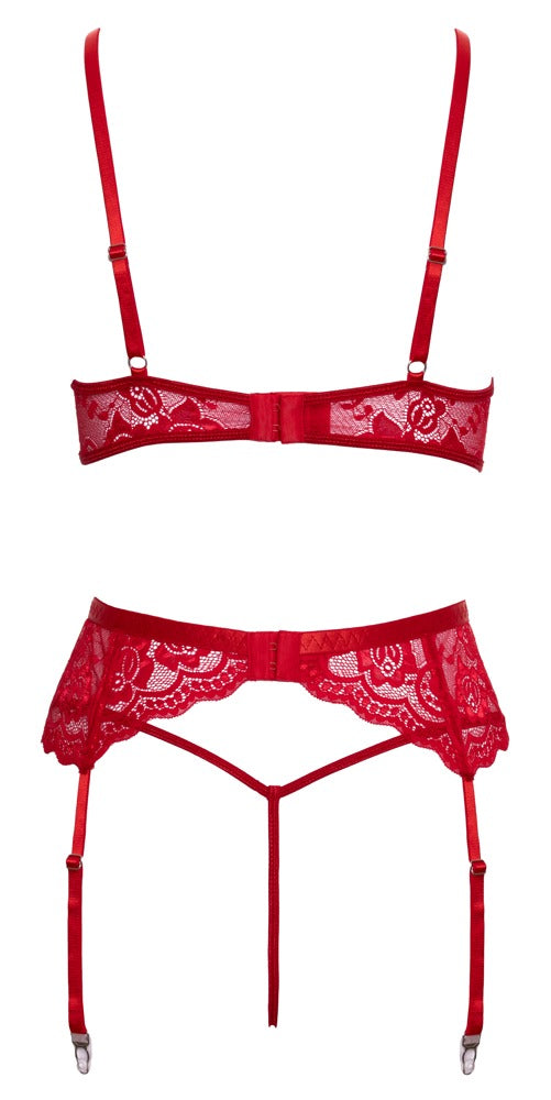 X-Mas 3-delt Strømpeholdersæt – Cottelli Lingerie - EternaNordic