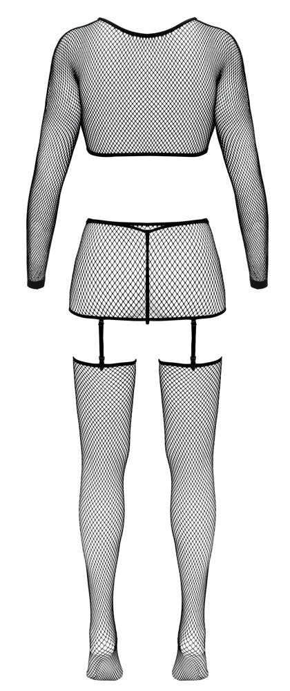 4-Delt Net Strømpeholdersæt med Bolero & Strømper - EternaNordic