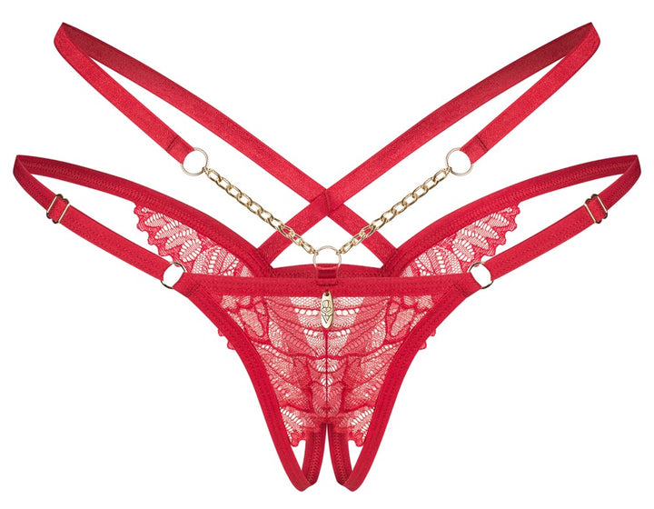 Matildea Crotchless Strap Thong – Obsessive