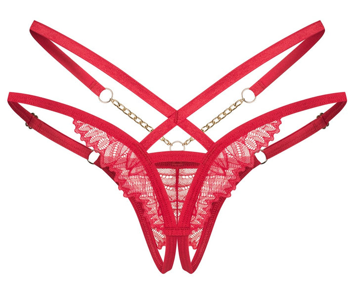 Matildea Crotchless Strap Thong – Obsessive