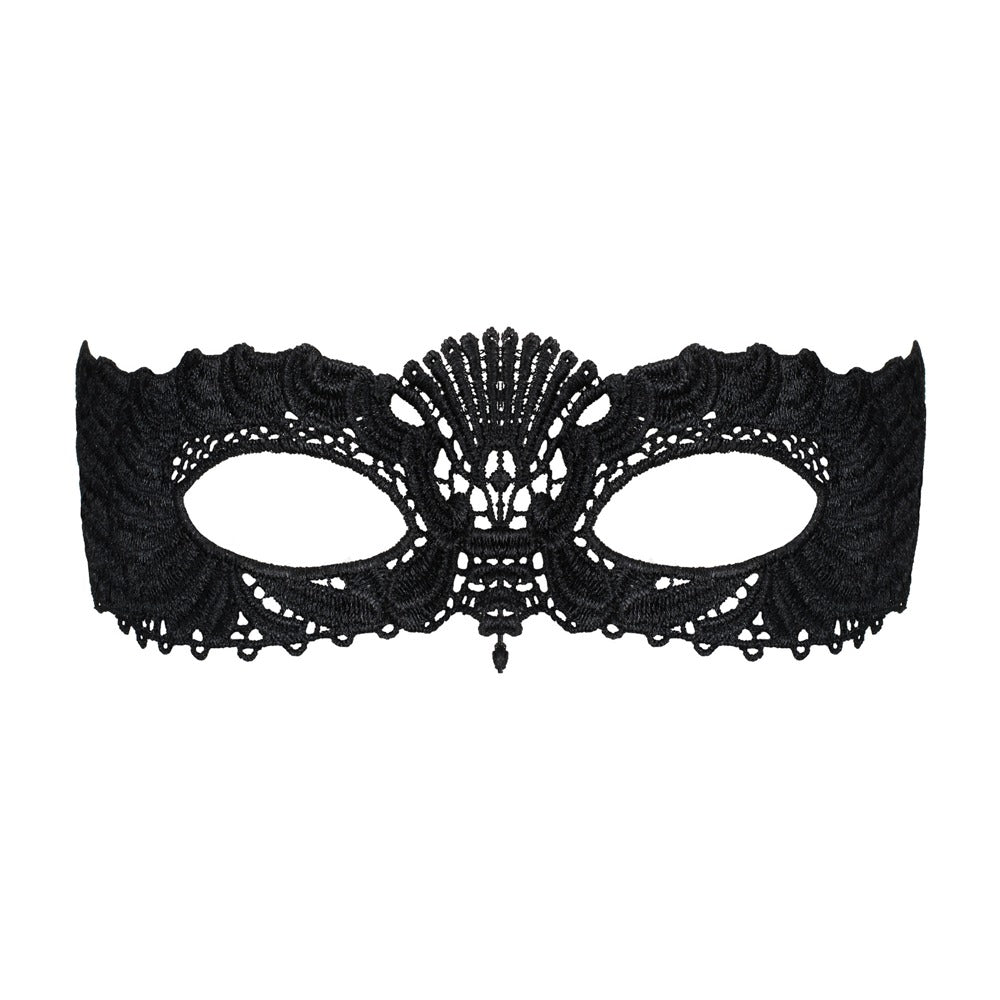 Black Guipure Seduction Mask