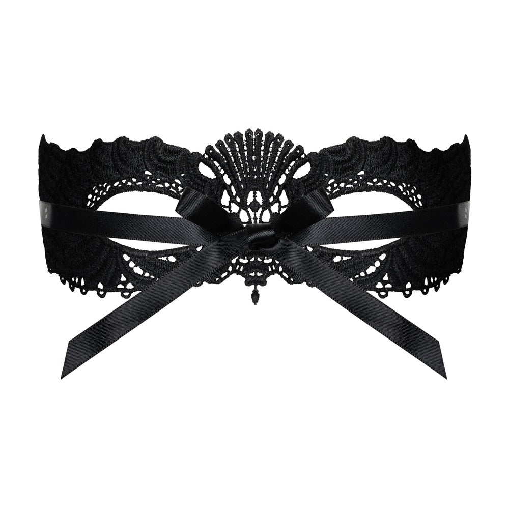 Black Guipure Seduction Mask