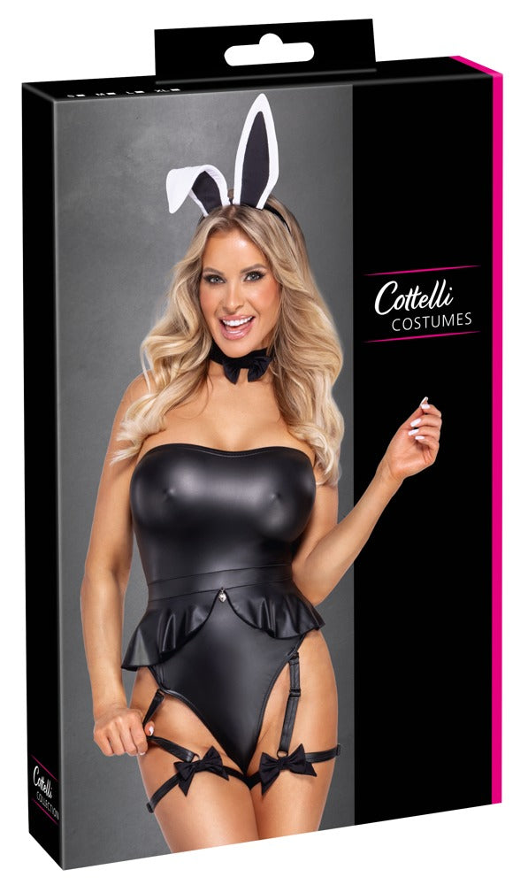 3-delt Sort Bunny Kostume