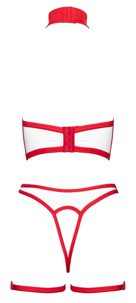 Cottelli COSTUMES Nurse Look Crotchless Sæt - EternaNordic