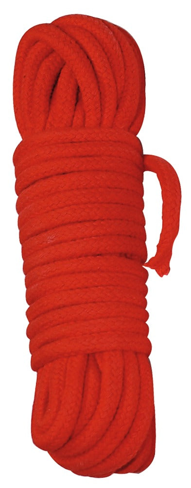 Shibari Bondage Reb 10 m i rødt 100% bomuld til bondage og restraint