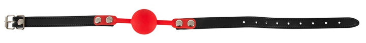 Red & Black Silicone Ball Gag