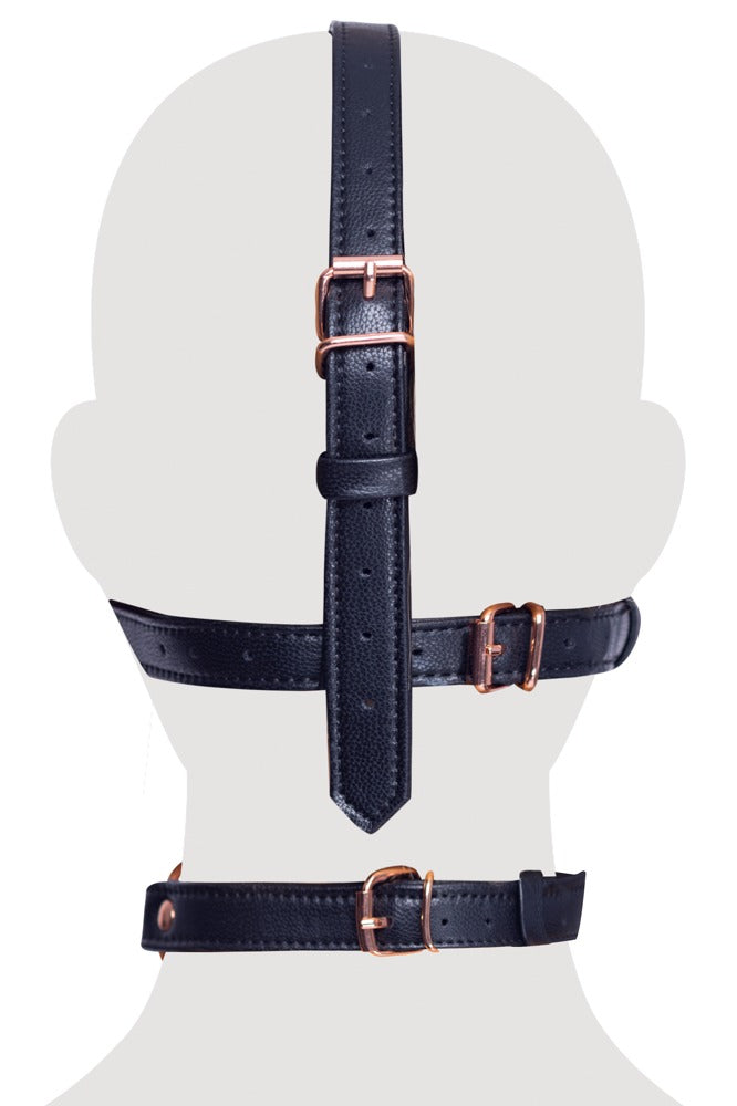 Justerbart Head Harness med Ball Gag