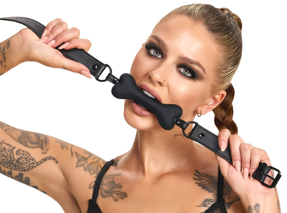 Bad Kitty Dog Bone Gag i Silikone