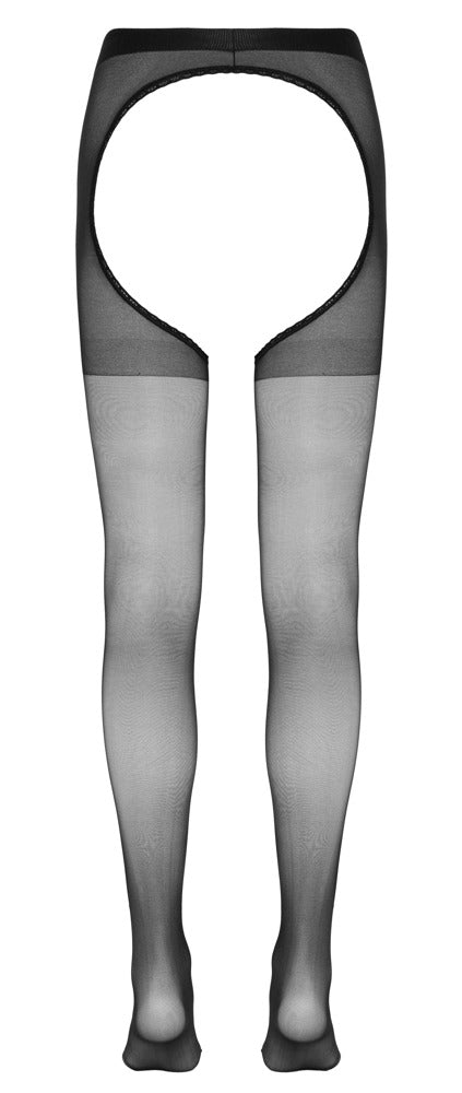 Cottelli LEGWEAR ouvert strømpebukser – helt åbent skridt og bagdel