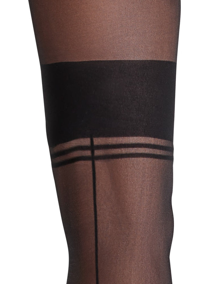 Cottelli Legware – Retro Crotchless Tights (25 DEN)