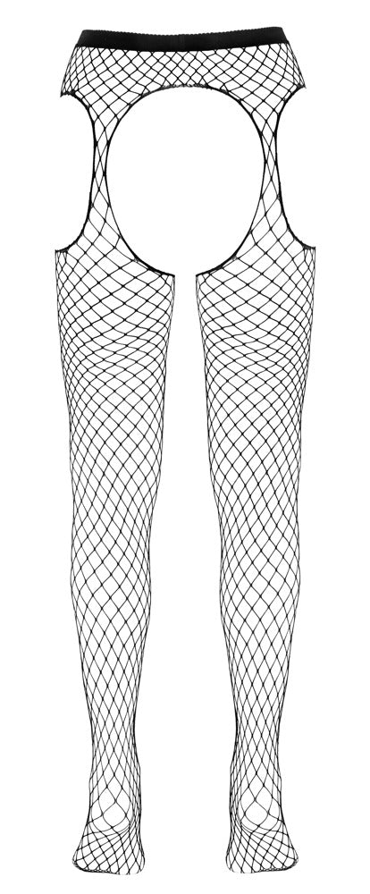Fence Net Suspender Tights – Åben, Sort & Ekstremt iøjnefaldende