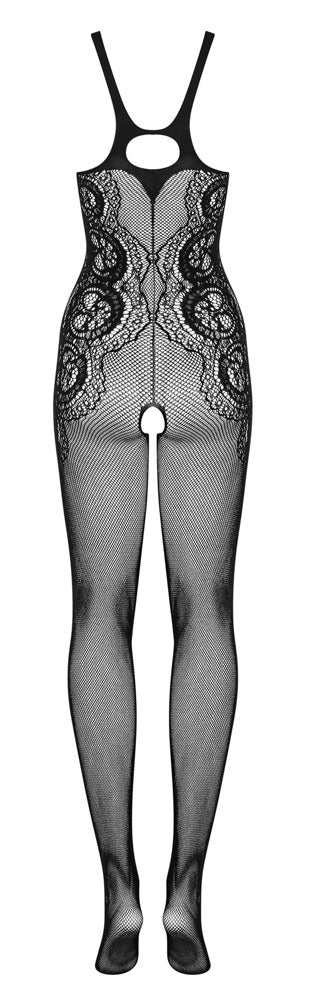 Obsessive G335 ouvert net-catsuit med mønster