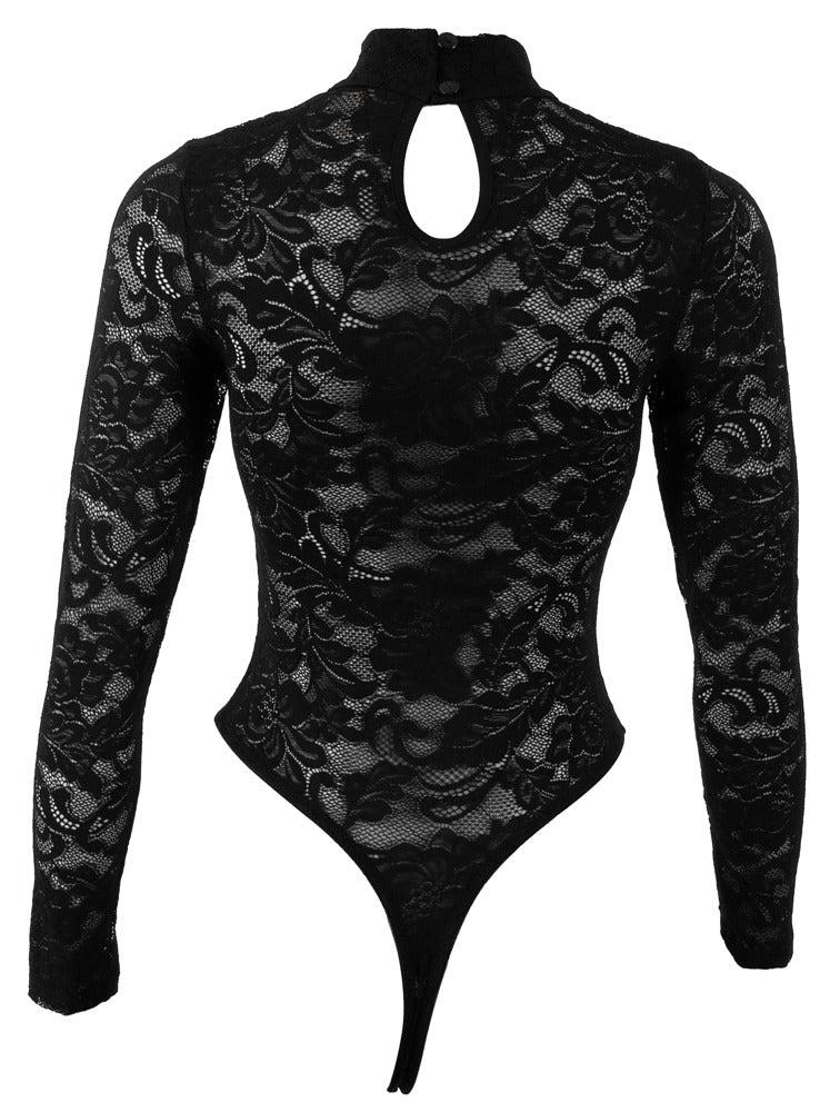 Cottelli Blonde Body med Lange Ærmer