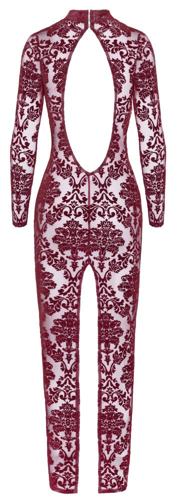 Langærmet, Ankellang Kjole i Bourgogne